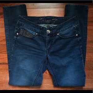 Seven Skinny Jeans with Embellishments; Size 6
